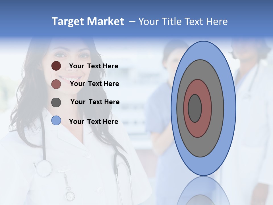 A Group Of Doctors Standing In A Hospital PowerPoint Template