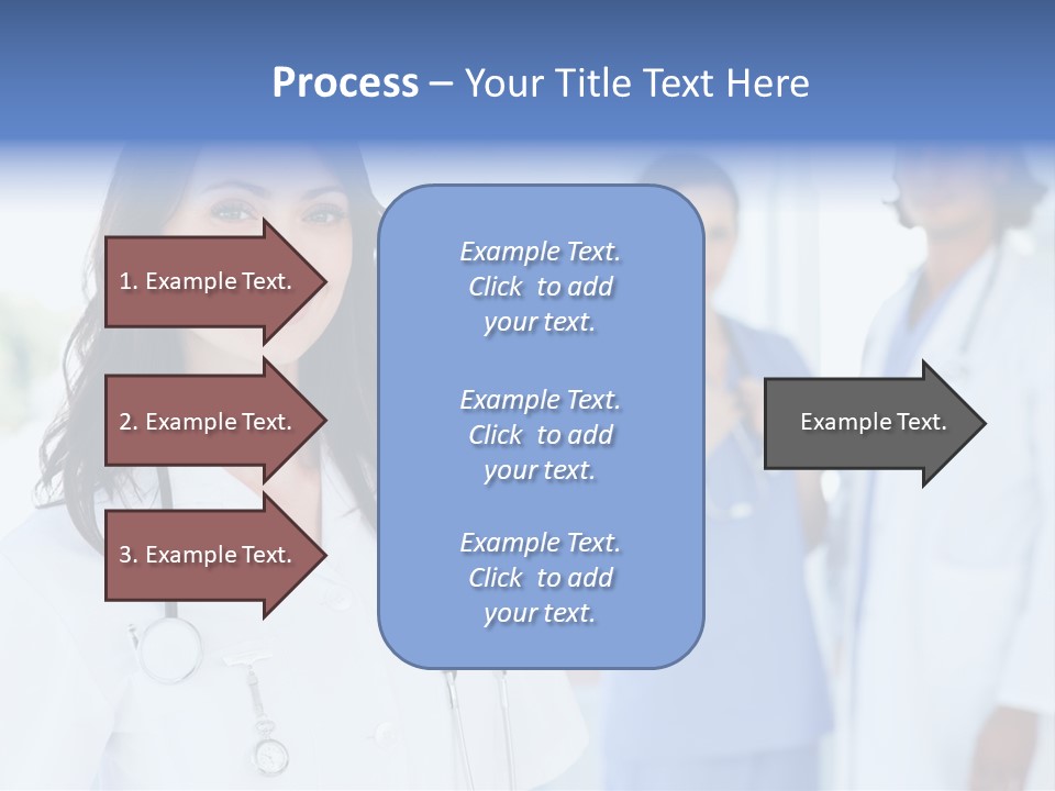 A Group Of Doctors Standing In A Hospital PowerPoint Template