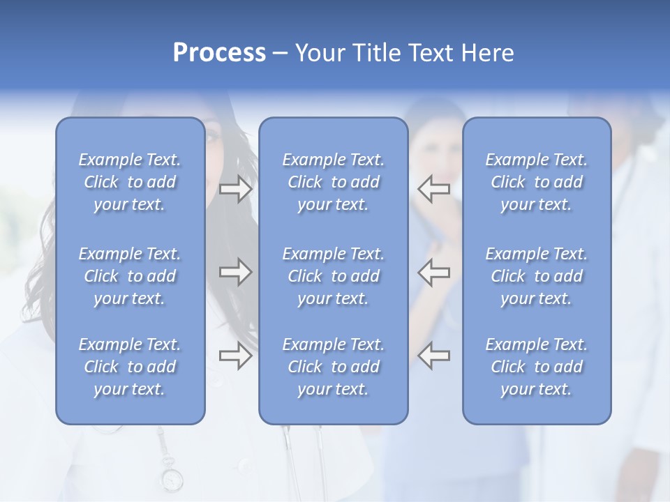 A Group Of Doctors Standing In A Hospital PowerPoint Template