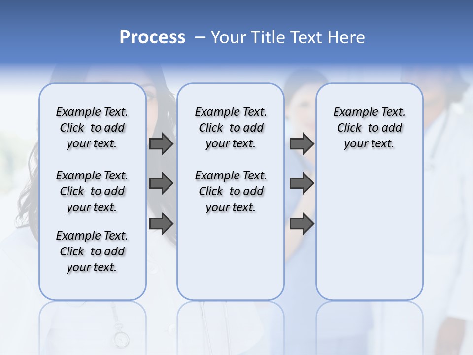 A Group Of Doctors Standing In A Hospital PowerPoint Template