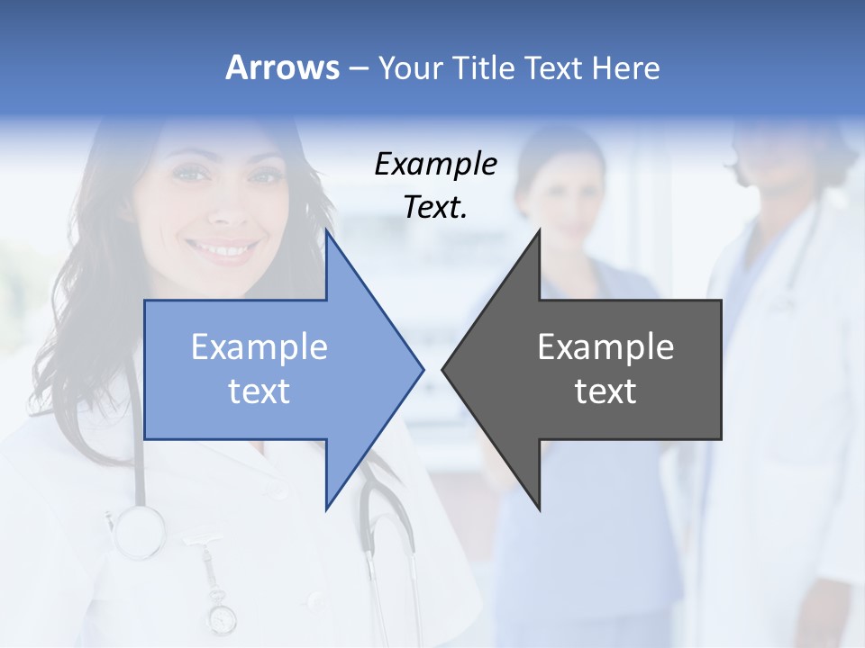 A Group Of Doctors Standing In A Hospital PowerPoint Template