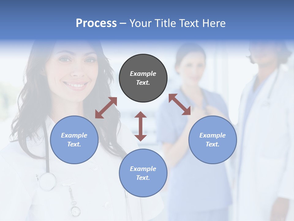 A Group Of Doctors Standing In A Hospital PowerPoint Template