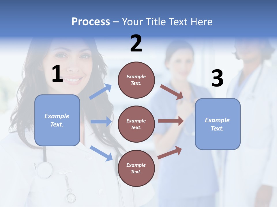 A Group Of Doctors Standing In A Hospital PowerPoint Template