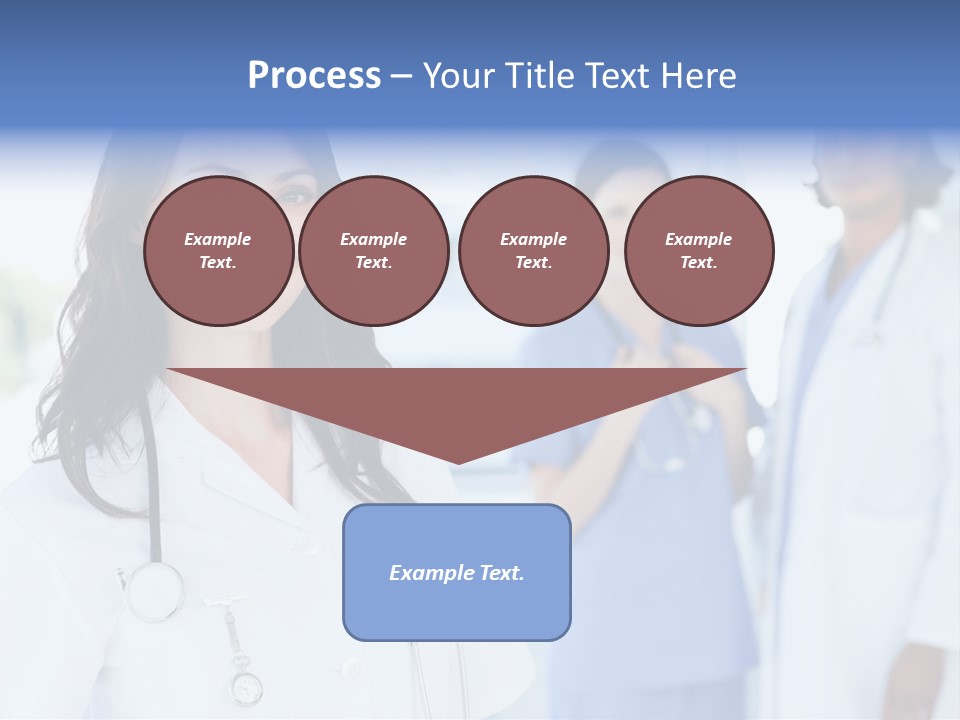 A Group Of Doctors Standing In A Hospital PowerPoint Template