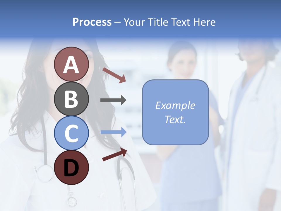 A Group Of Doctors Standing In A Hospital PowerPoint Template