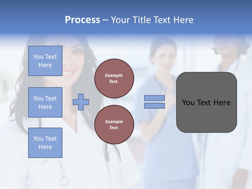 A Group Of Doctors Standing In A Hospital PowerPoint Template