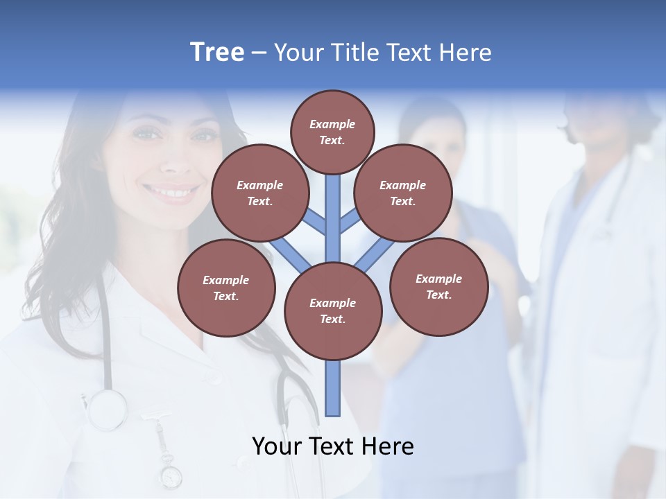 A Group Of Doctors Standing In A Hospital PowerPoint Template