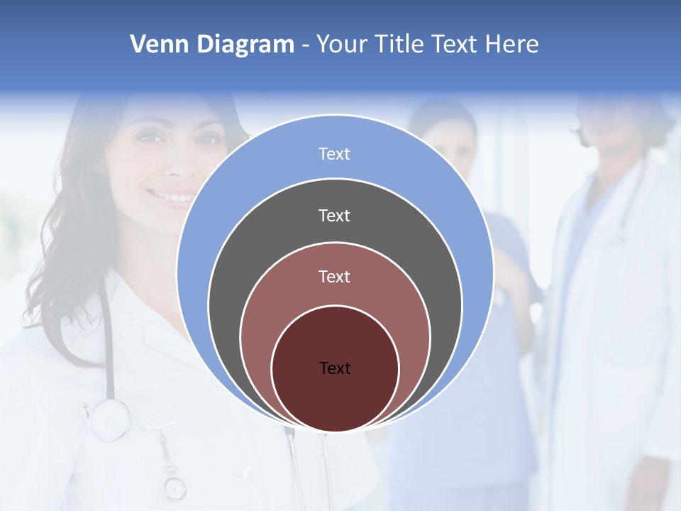 A Group Of Doctors Standing In A Hospital PowerPoint Template