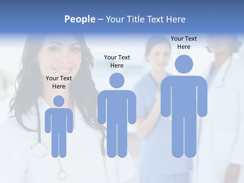 A Group Of Doctors Standing In A Hospital PowerPoint Template