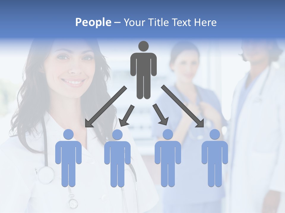 A Group Of Doctors Standing In A Hospital PowerPoint Template