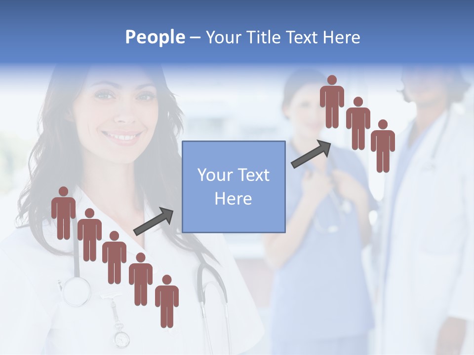 A Group Of Doctors Standing In A Hospital PowerPoint Template