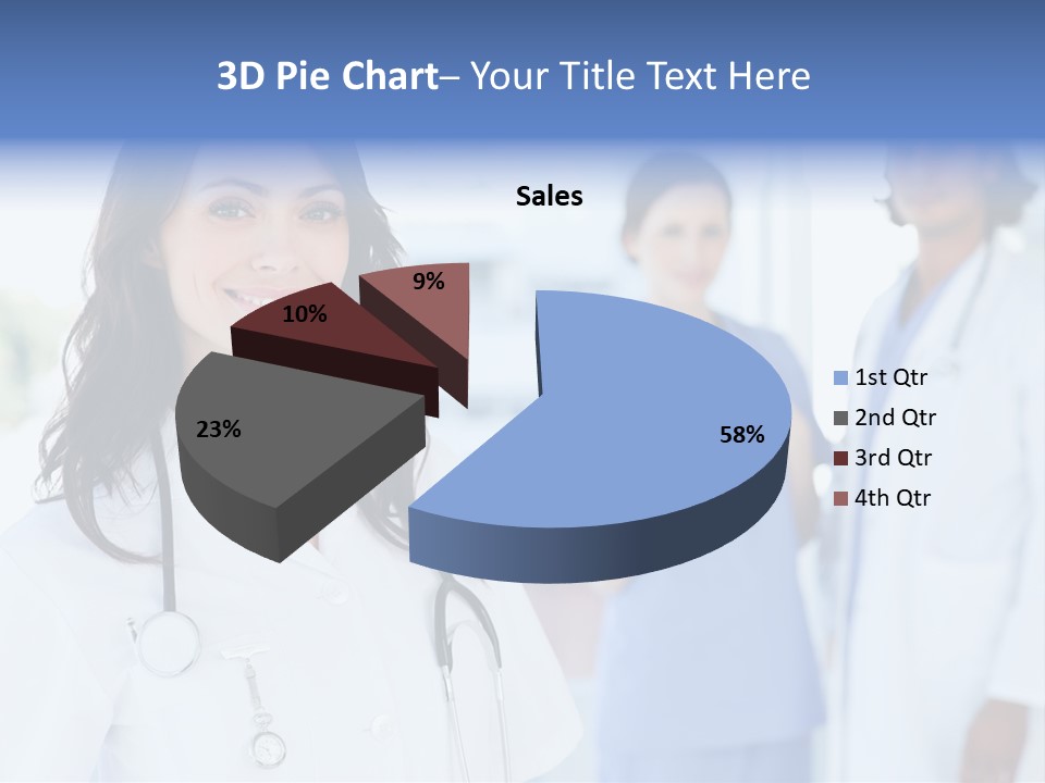 A Group Of Doctors Standing In A Hospital PowerPoint Template