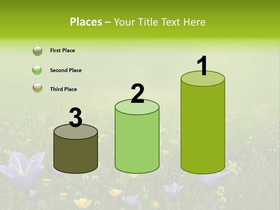 Blur Flora Light PowerPoint Template