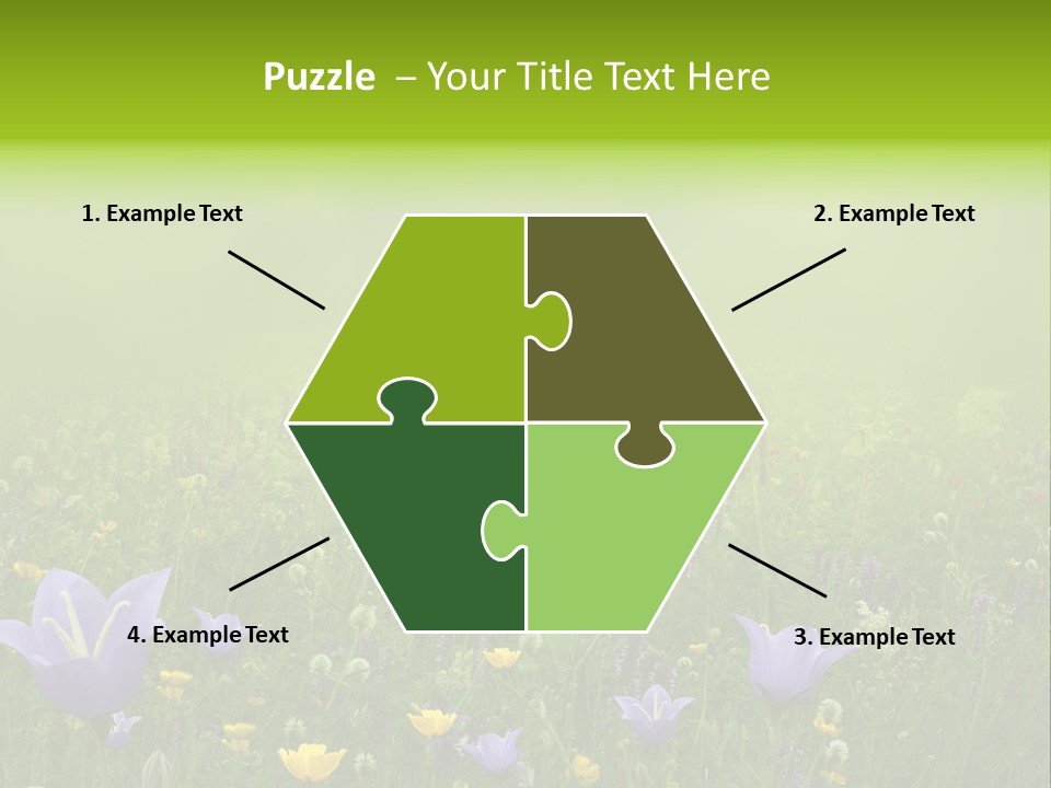 Blur Flora Light PowerPoint Template