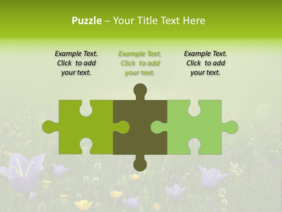 Blur Flora Light PowerPoint Template