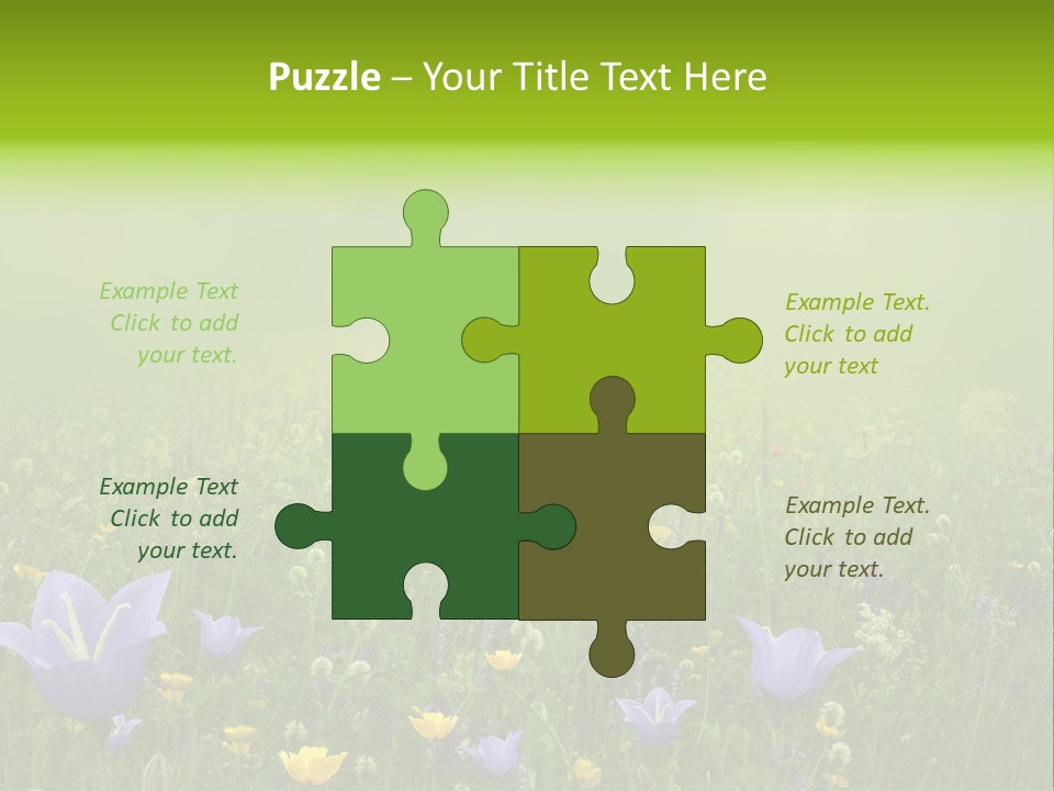 Blur Flora Light PowerPoint Template