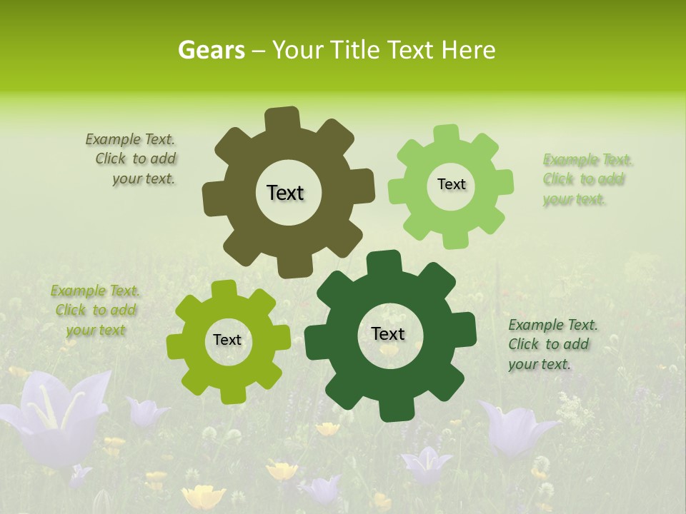 Blur Flora Light PowerPoint Template