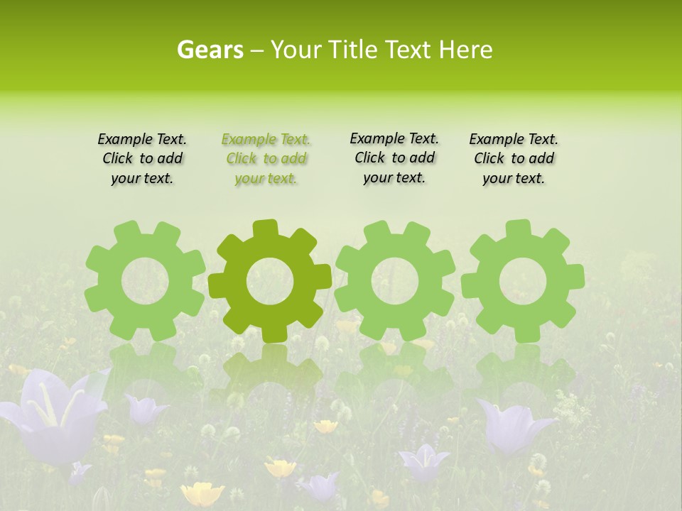 Blur Flora Light PowerPoint Template