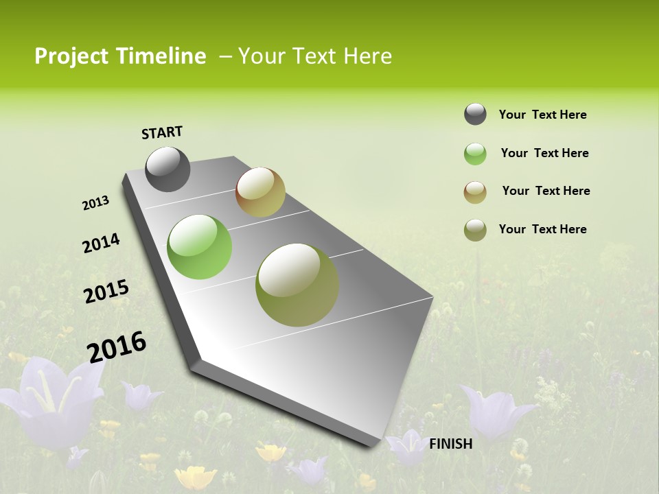 Blur Flora Light PowerPoint Template