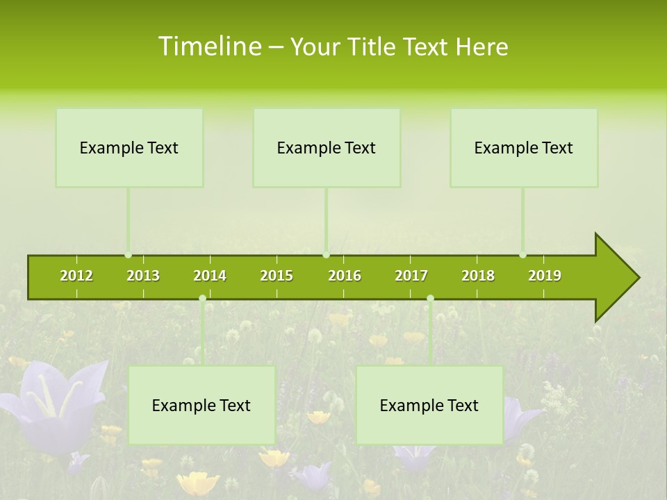 Blur Flora Light PowerPoint Template