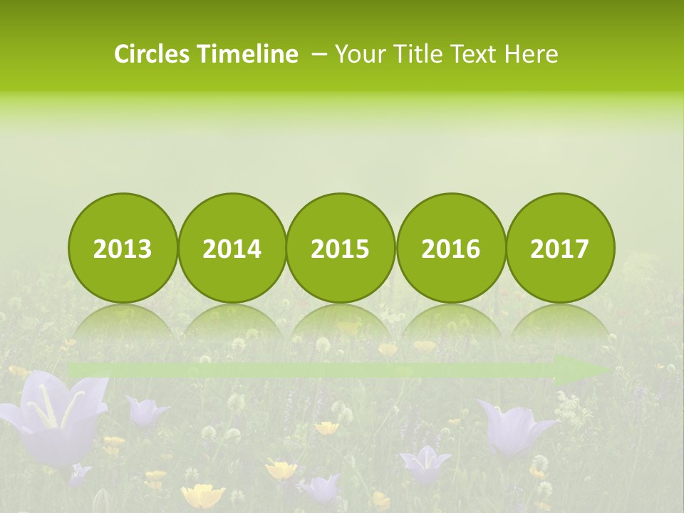 Blur Flora Light PowerPoint Template