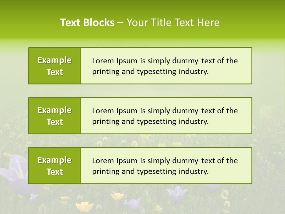 Blur Flora Light PowerPoint Template