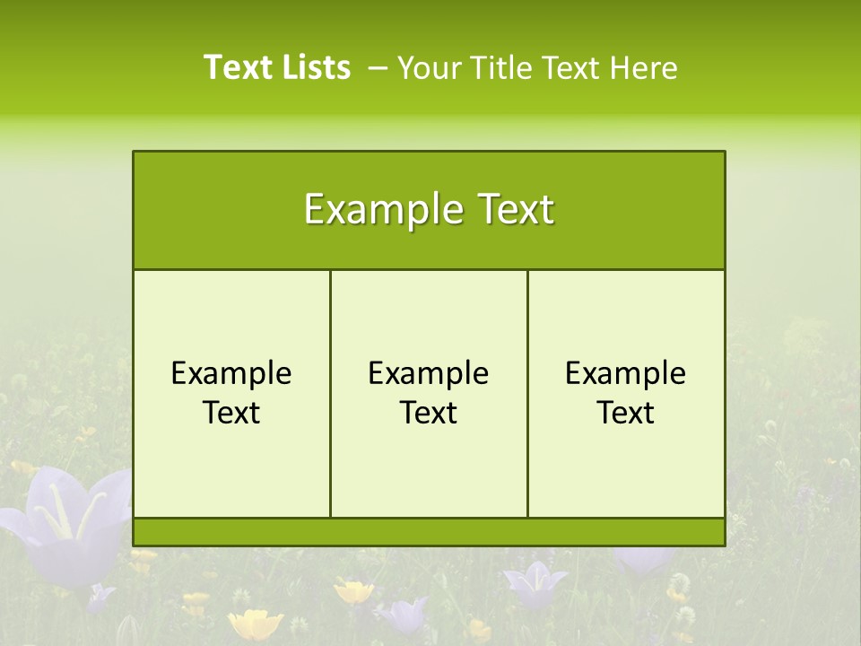 Blur Flora Light PowerPoint Template