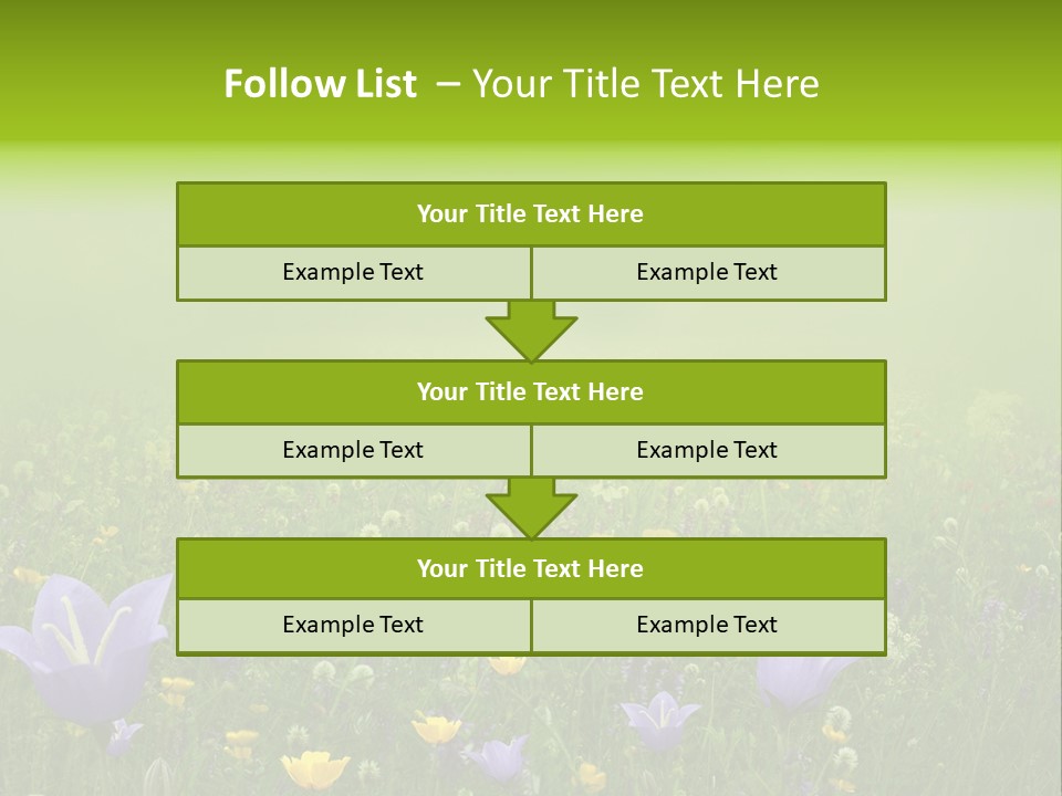 Blur Flora Light PowerPoint Template