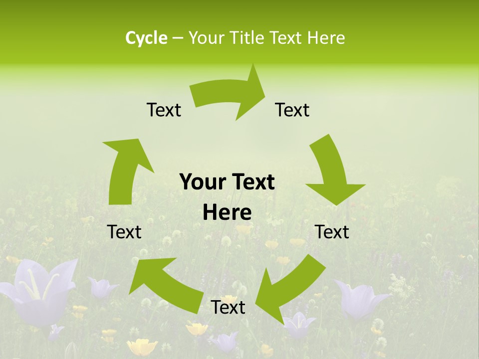 Blur Flora Light PowerPoint Template