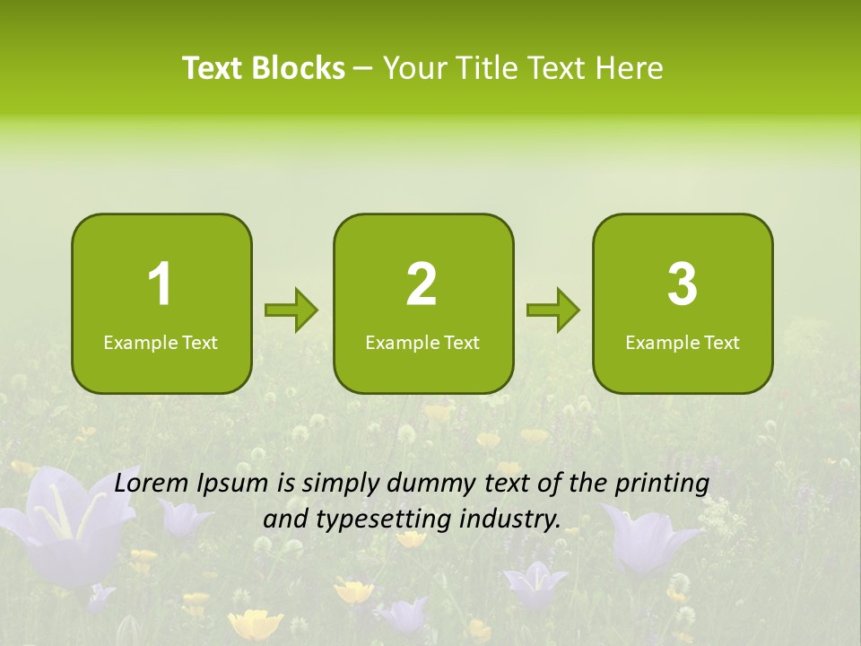 Blur Flora Light PowerPoint Template