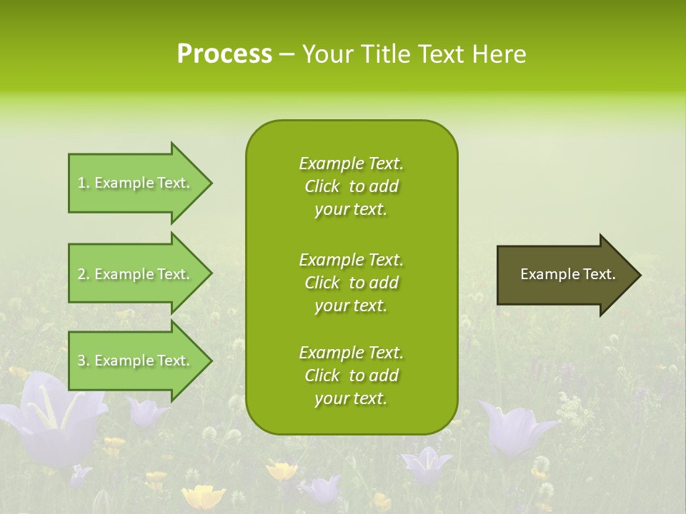 Blur Flora Light PowerPoint Template
