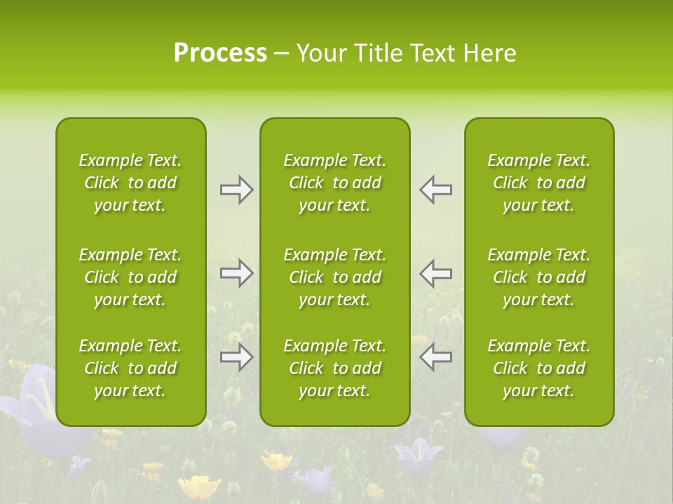 Blur Flora Light PowerPoint Template