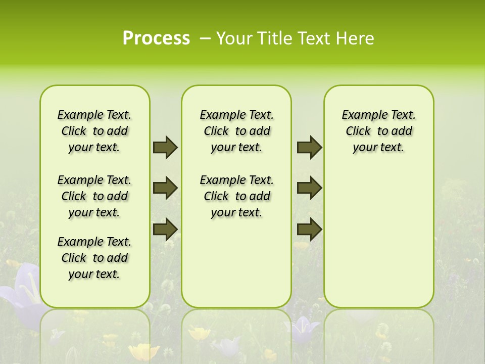 Blur Flora Light PowerPoint Template