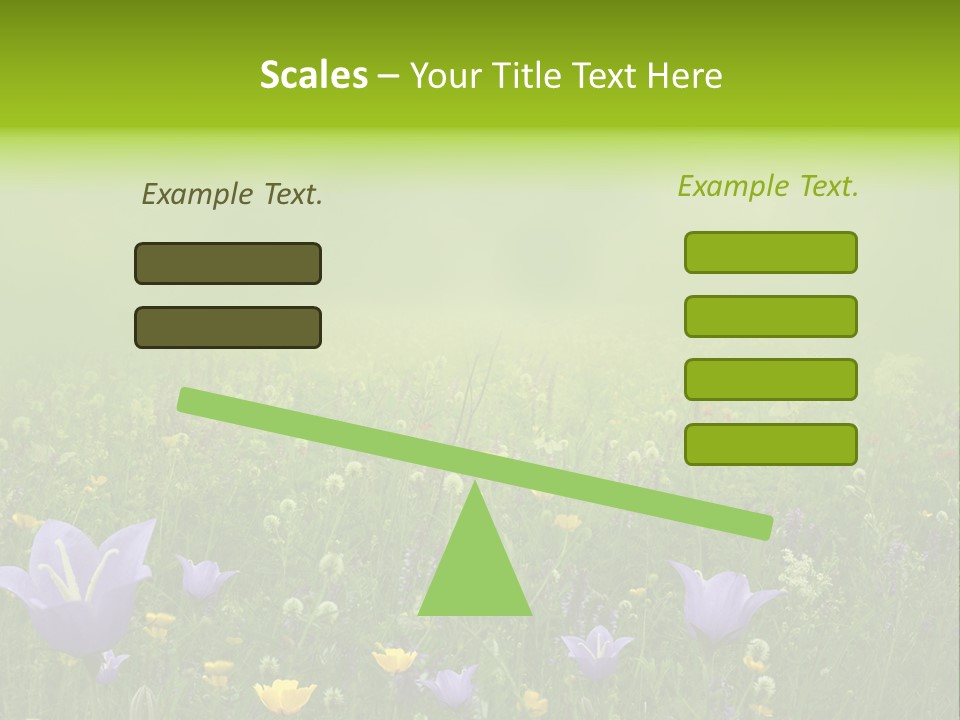 Blur Flora Light PowerPoint Template