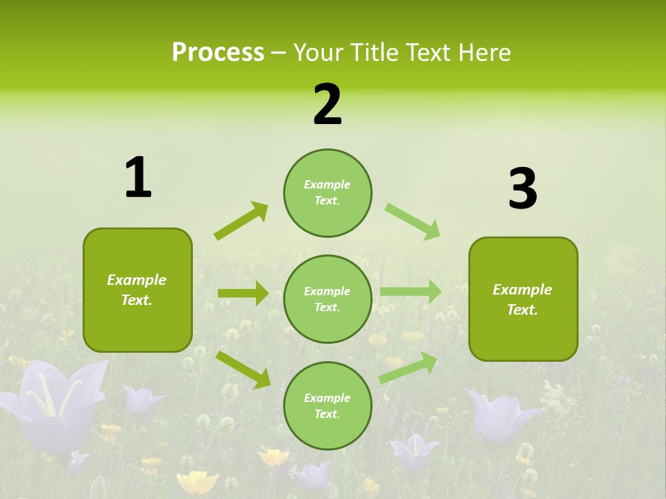 Blur Flora Light PowerPoint Template