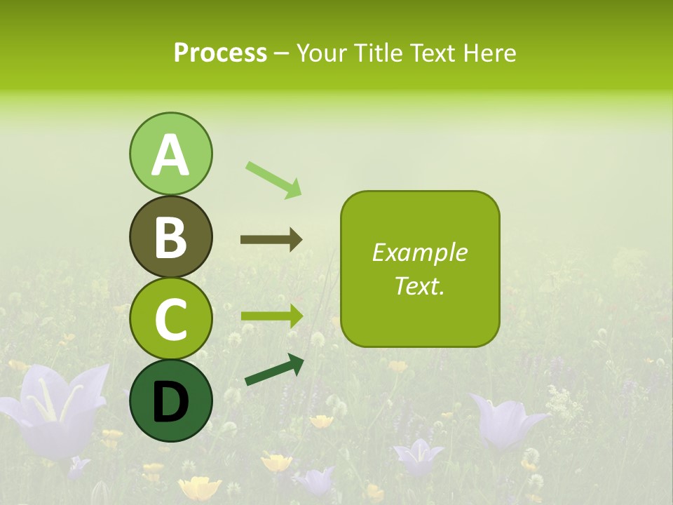 Blur Flora Light PowerPoint Template