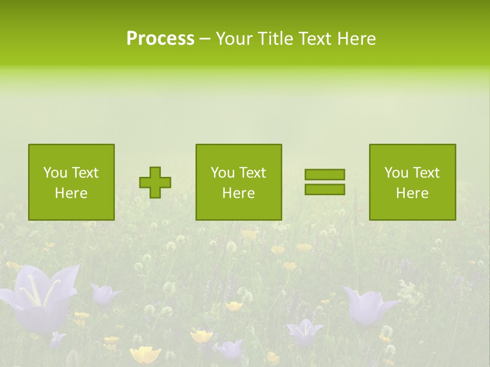 Blur Flora Light PowerPoint Template
