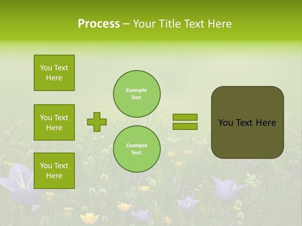Blur Flora Light PowerPoint Template