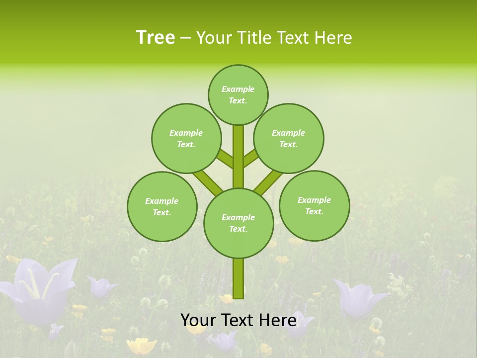 Blur Flora Light PowerPoint Template