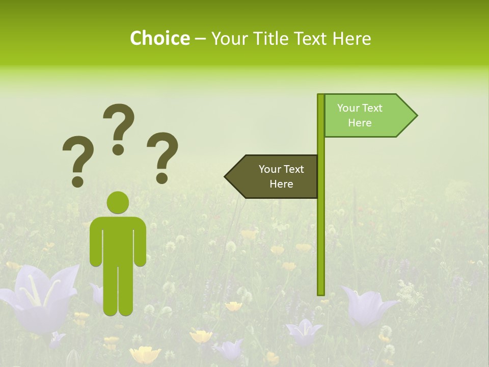 Blur Flora Light PowerPoint Template