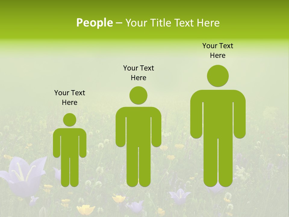 Blur Flora Light PowerPoint Template