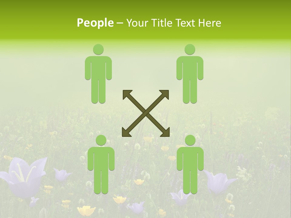 Blur Flora Light PowerPoint Template