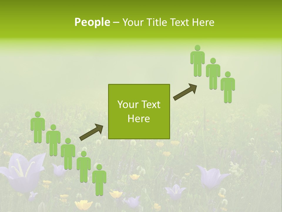 Blur Flora Light PowerPoint Template