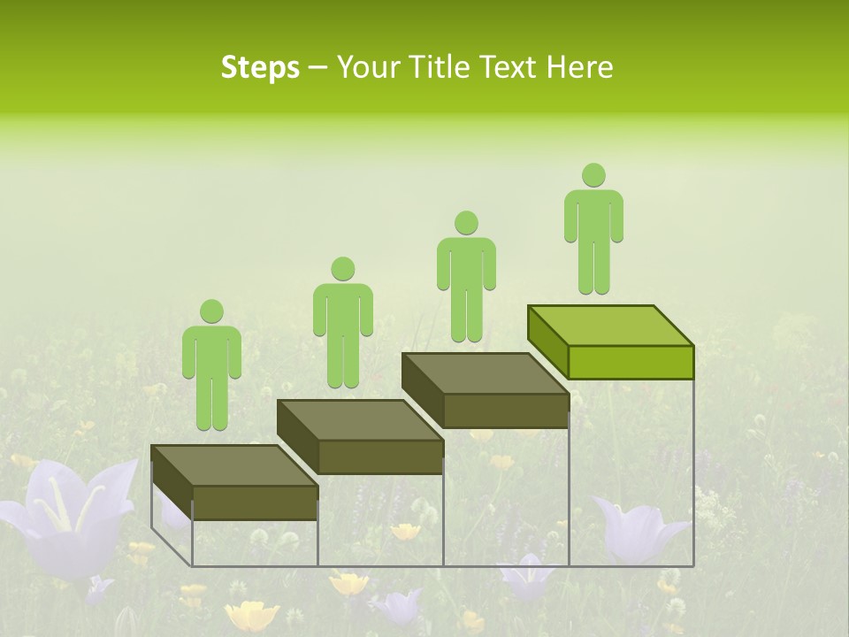 Blur Flora Light PowerPoint Template