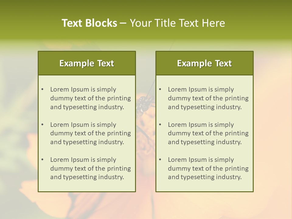 Flying Field Wildlife PowerPoint Template