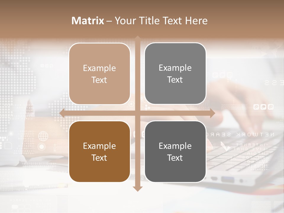 Screen Woman Young PowerPoint Template