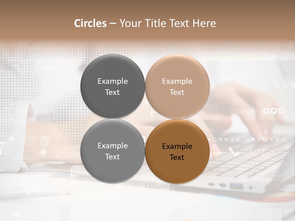 Screen Woman Young PowerPoint Template