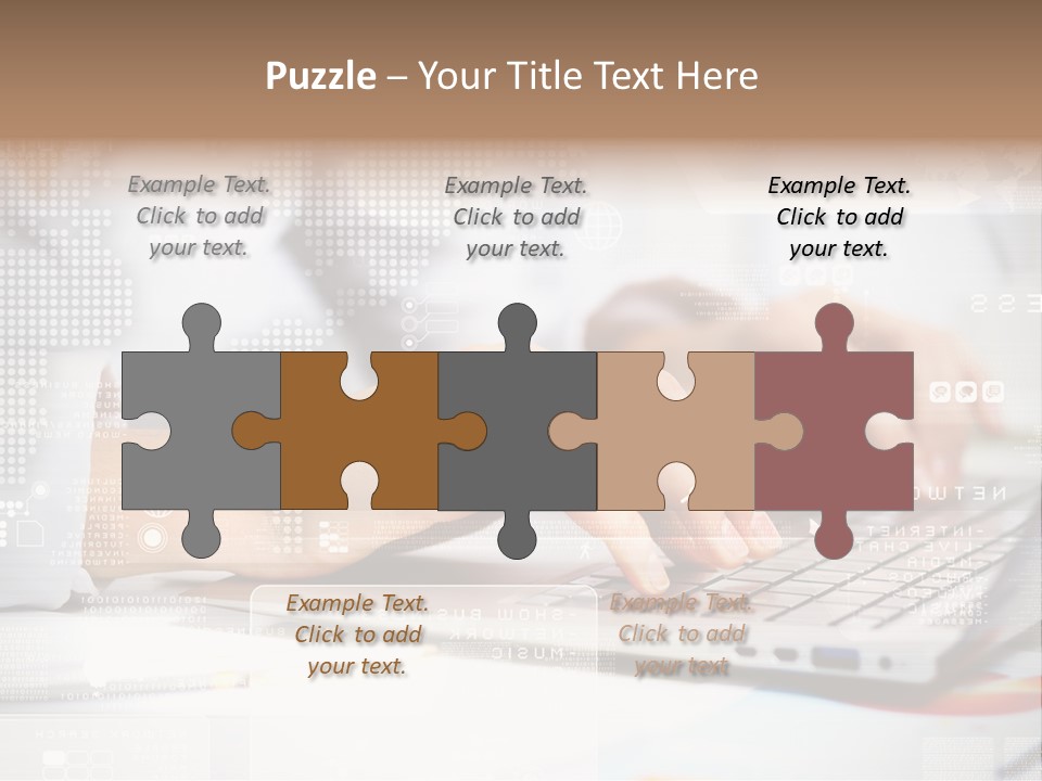 Screen Woman Young PowerPoint Template