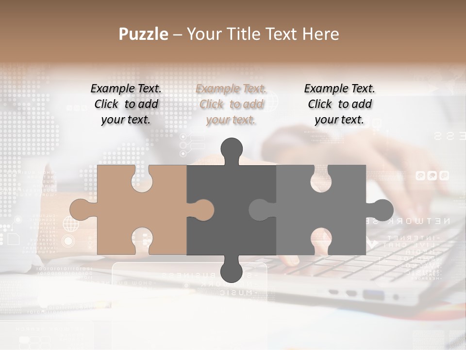 Screen Woman Young PowerPoint Template