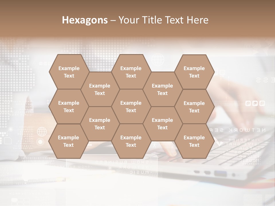 Screen Woman Young PowerPoint Template